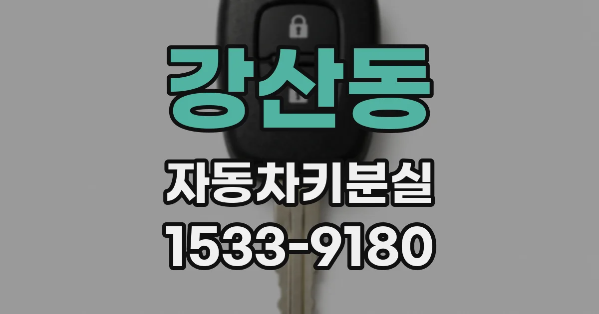 강산동 자동차키분실