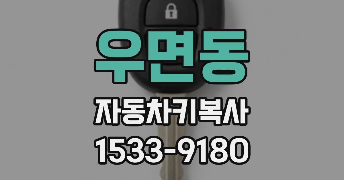 우면동 자동차키복사