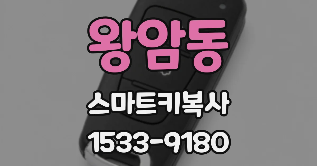 왕암동 스마트키복사