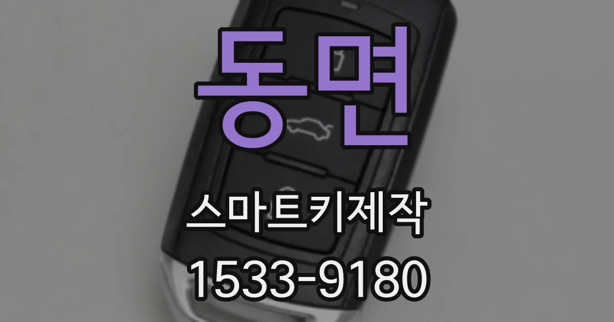 동면 스마트키제작