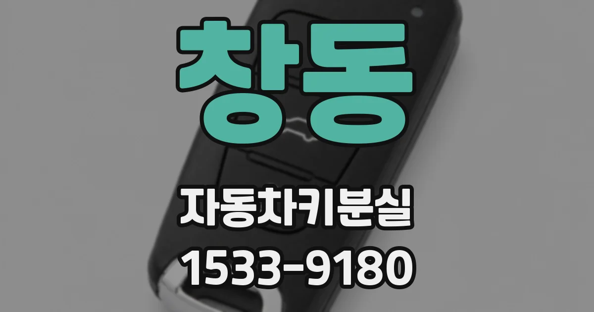 창동 자동차키분실
