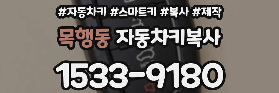 목행동 자동차키복사