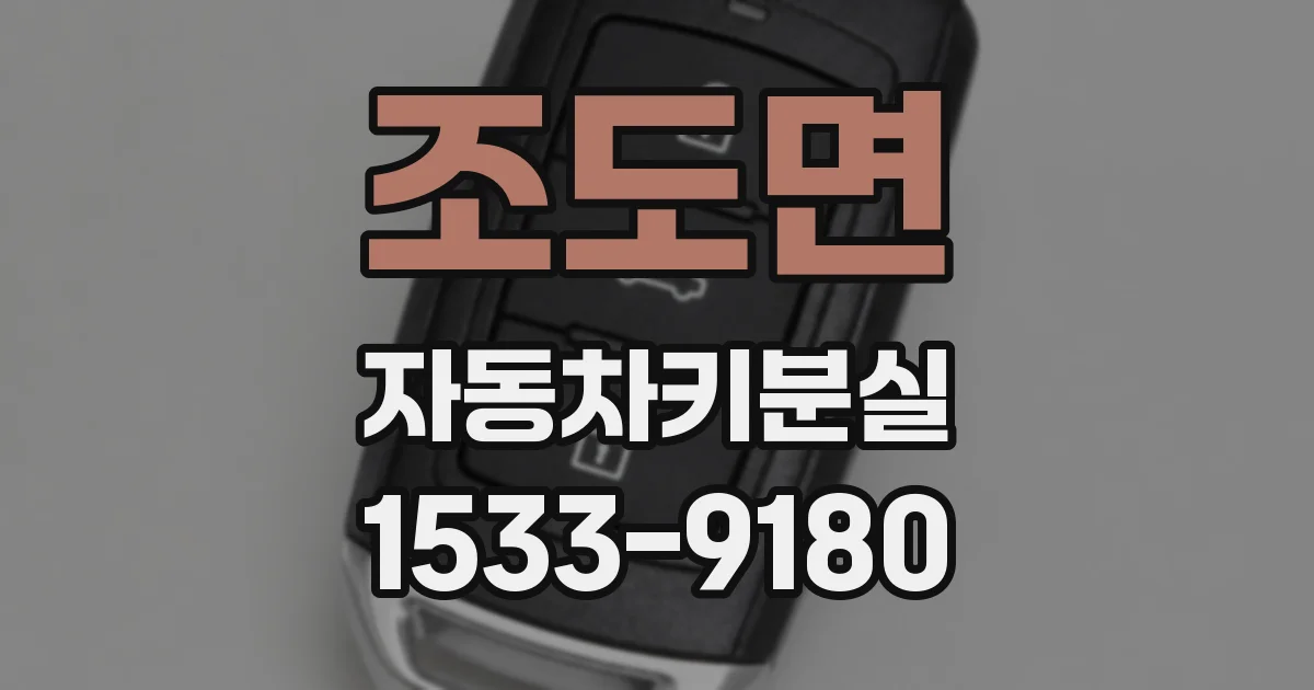 조도면 자동차키분실
