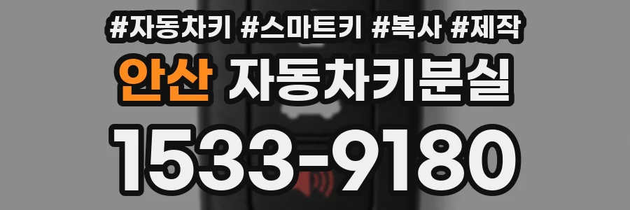 안산 자동차키분실
