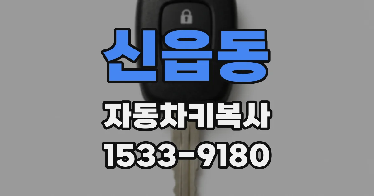 신읍동 자동차키복사