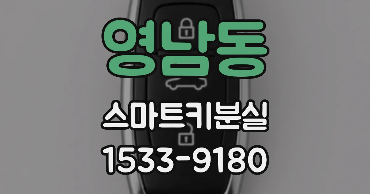 영남동 스마트키분실