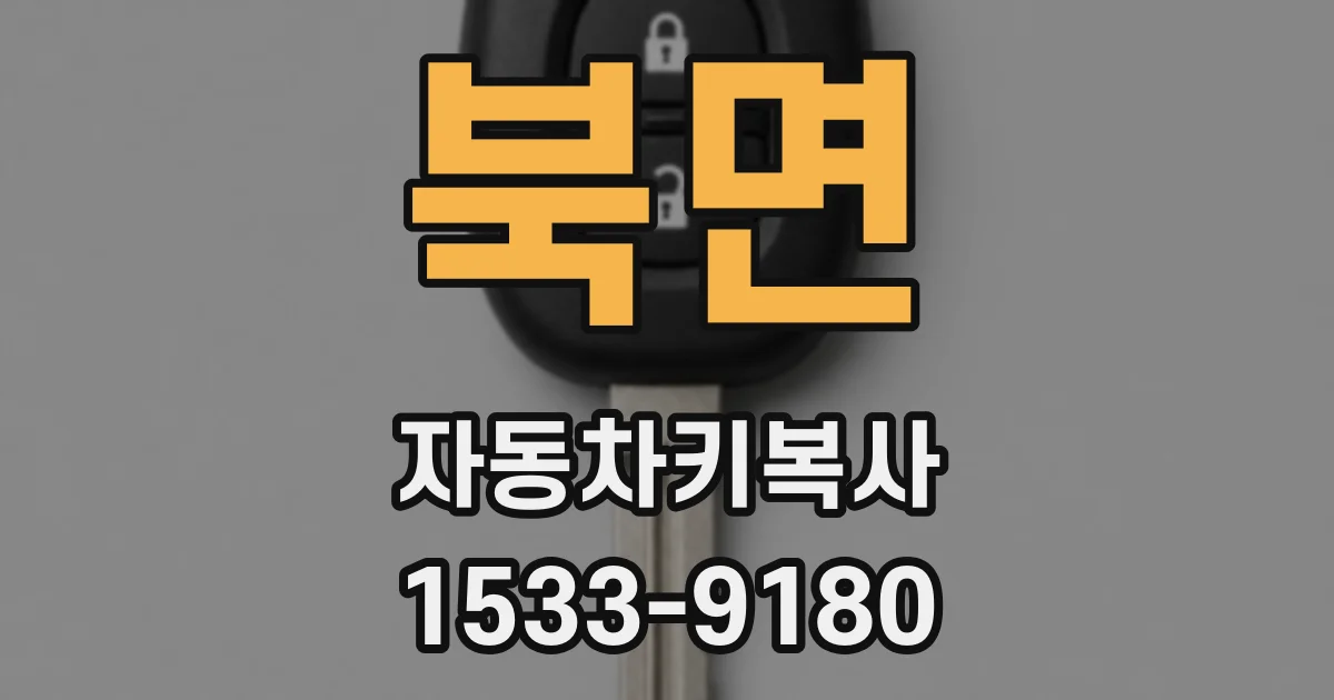 북면 자동차키복사
