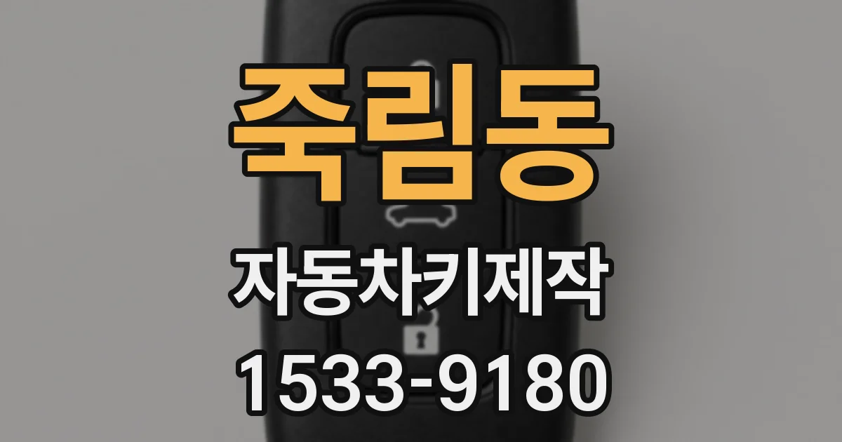 죽림동 자동차키제작