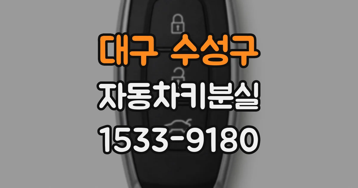 대구 수성구 자동차키분실
