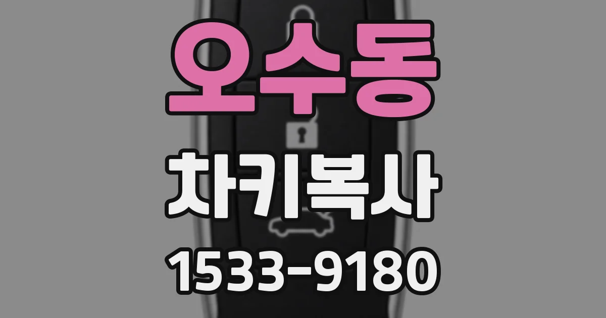 오수동 차키복사