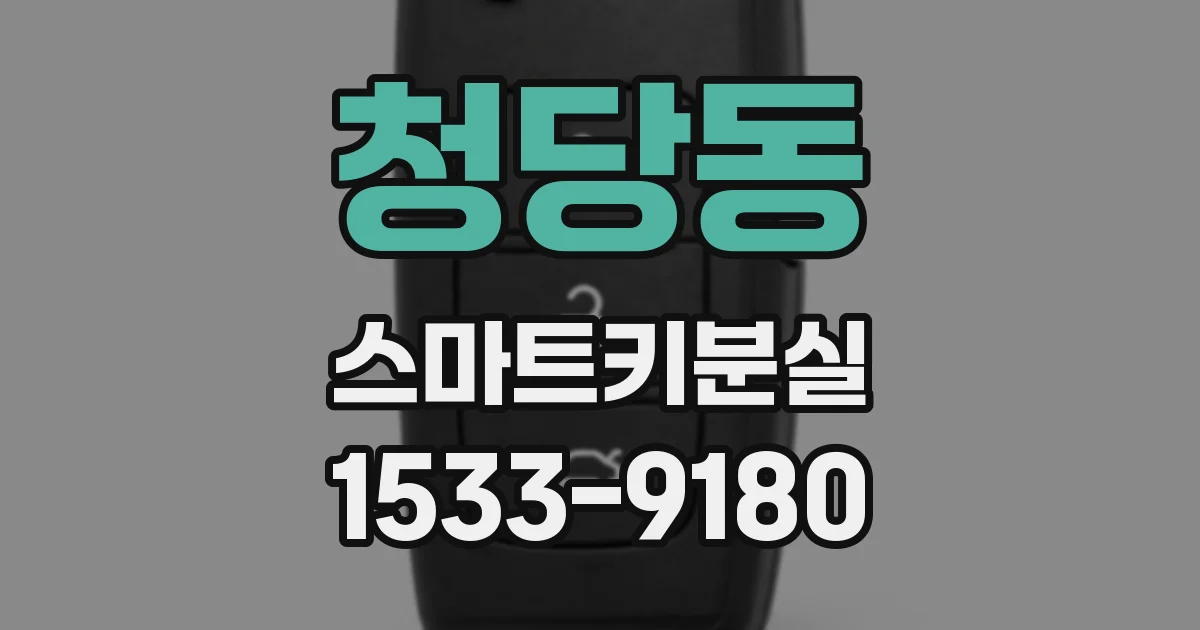 청당동 스마트키분실