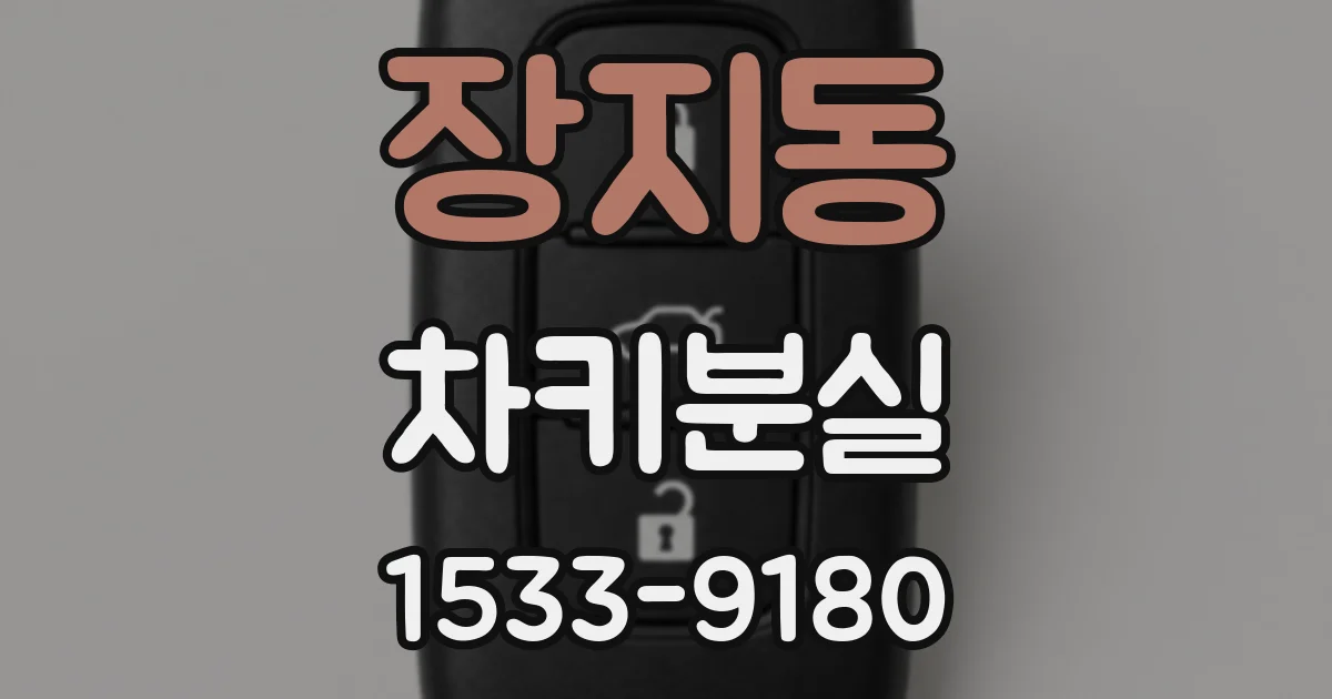 장지동 차키분실