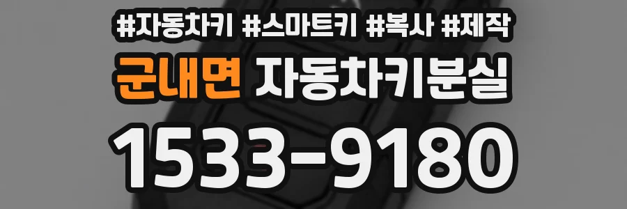 군내면 자동차키분실
