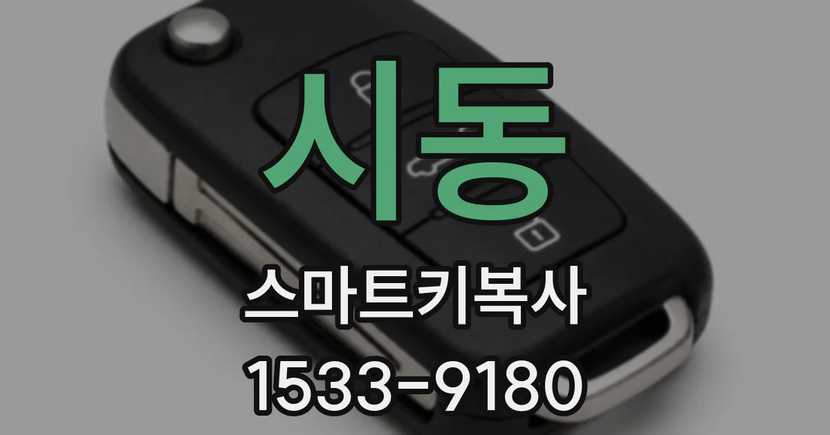 시동 스마트키복사