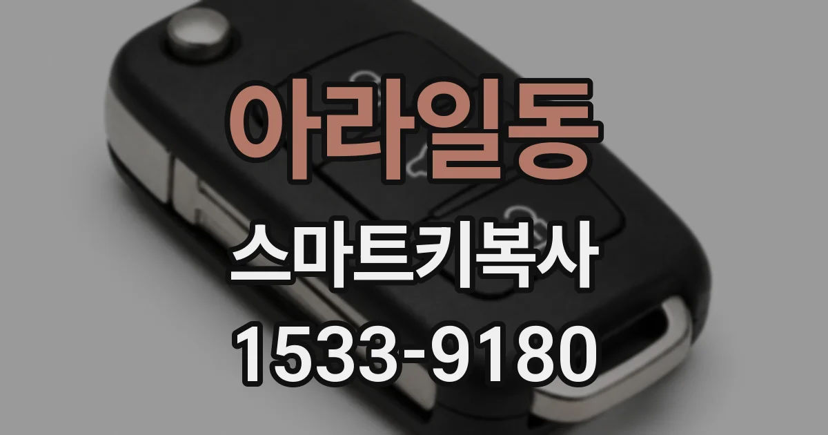 아라일동 스마트키복사