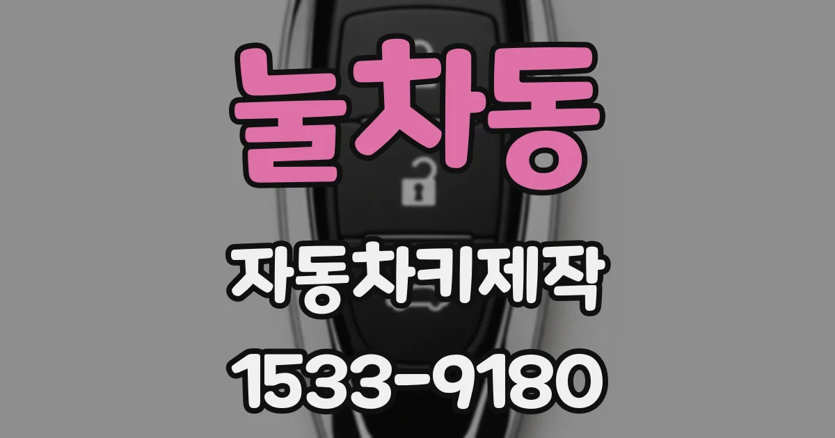눌차동 자동차키제작