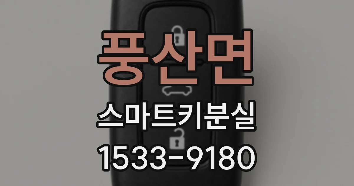 풍산면 스마트키분실