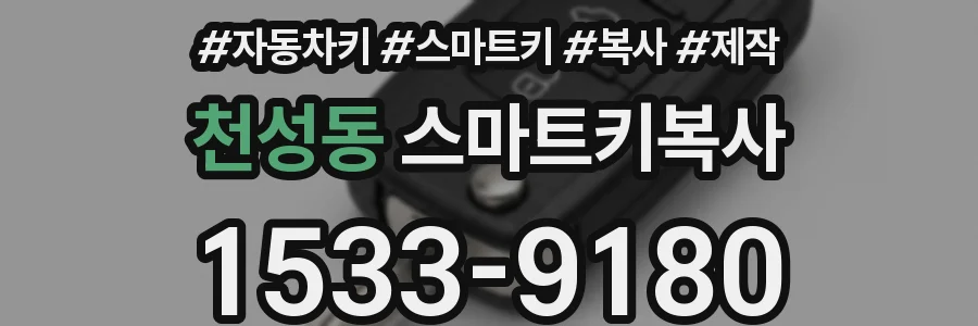 천성동 스마트키복사