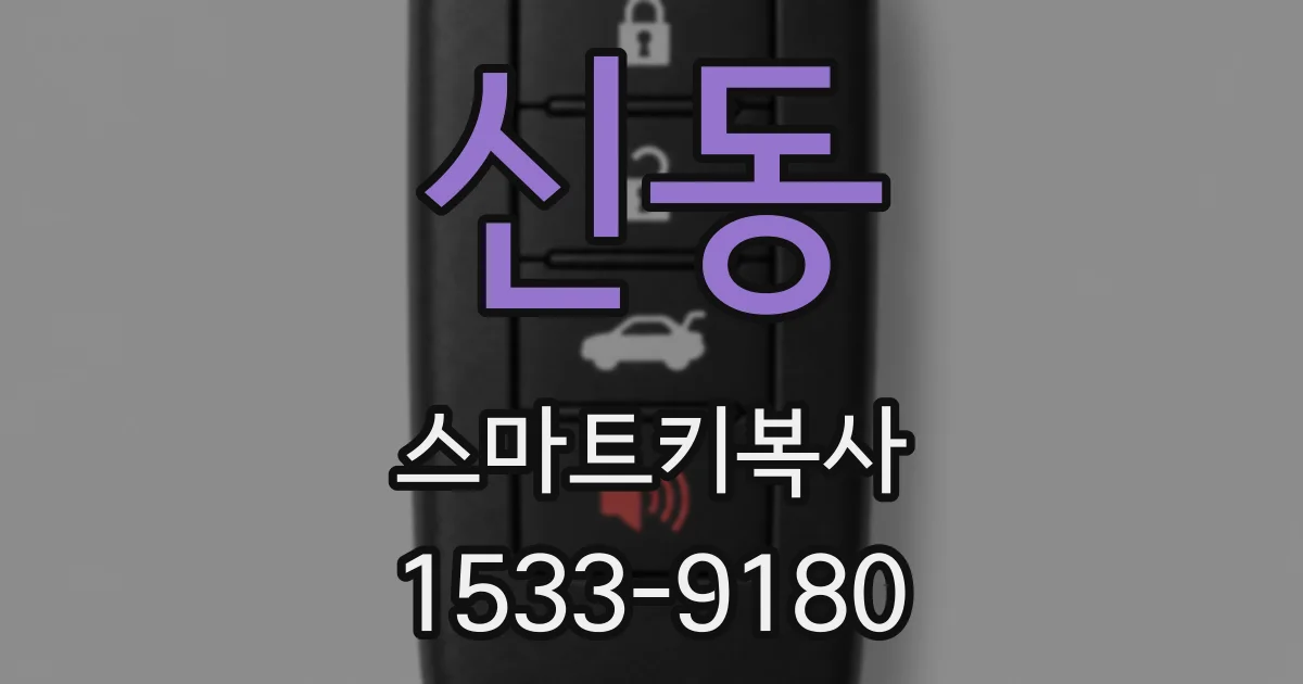 신동 스마트키복사
