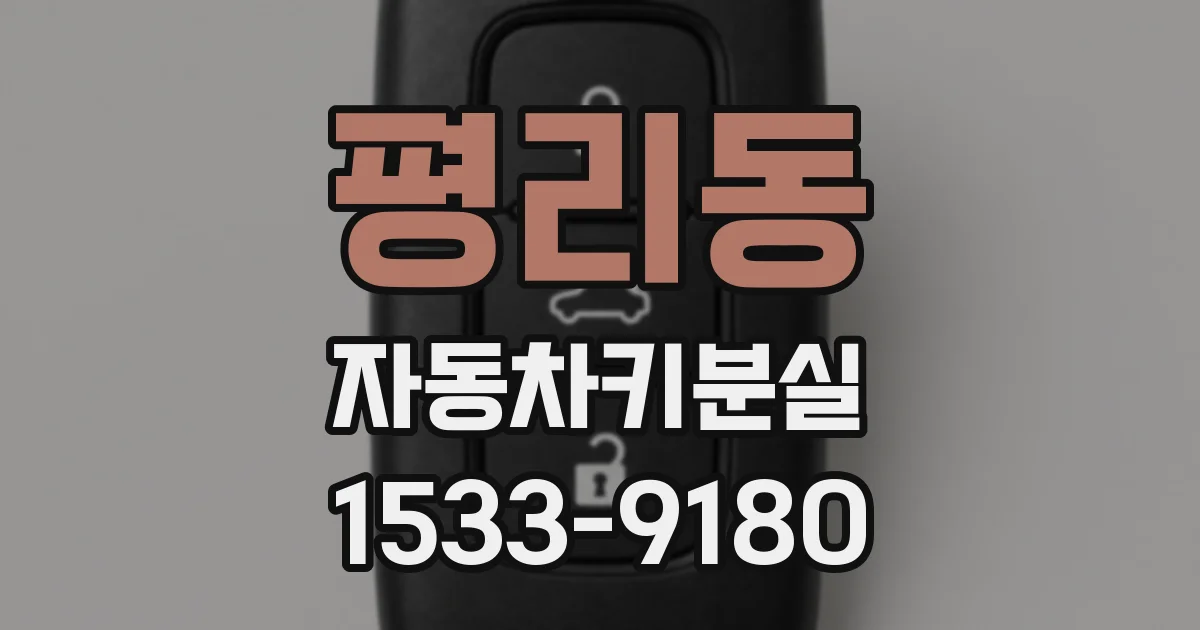 평리동 자동차키분실