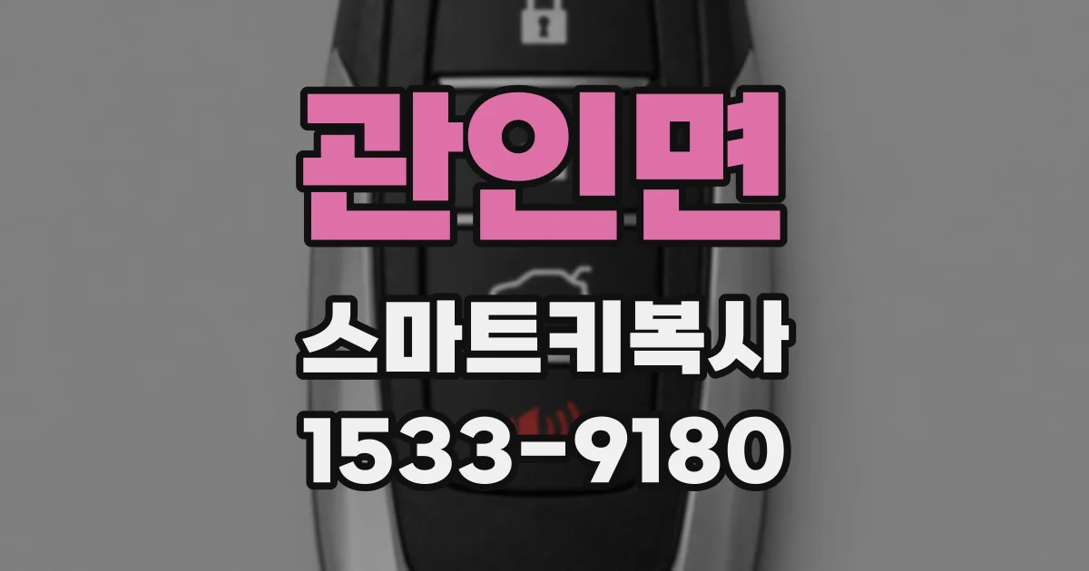 관인면 스마트키복사