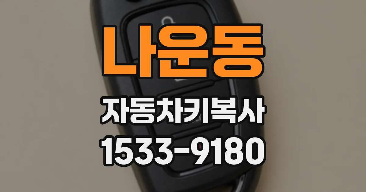 나운동 자동차키복사