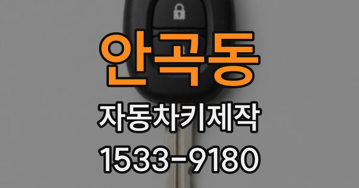 안곡동 자동차키제작