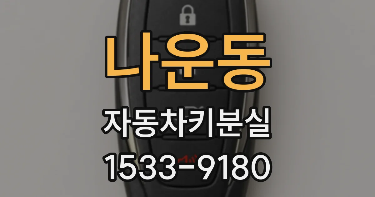 나운동 자동차키분실