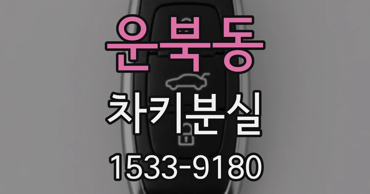 운북동 차키분실