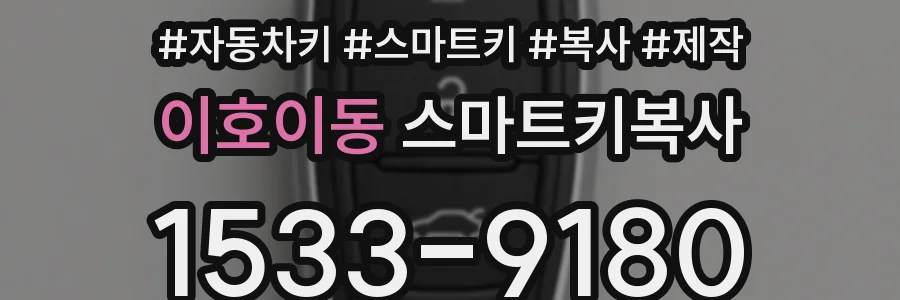 이호이동 스마트키복사