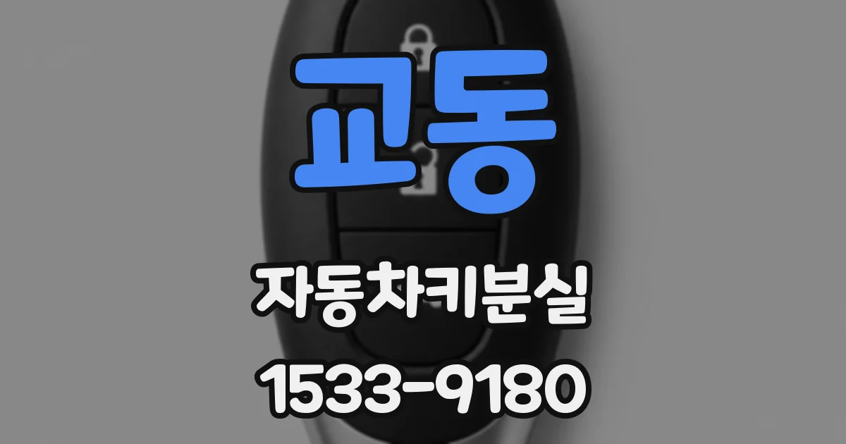 교동 자동차키분실