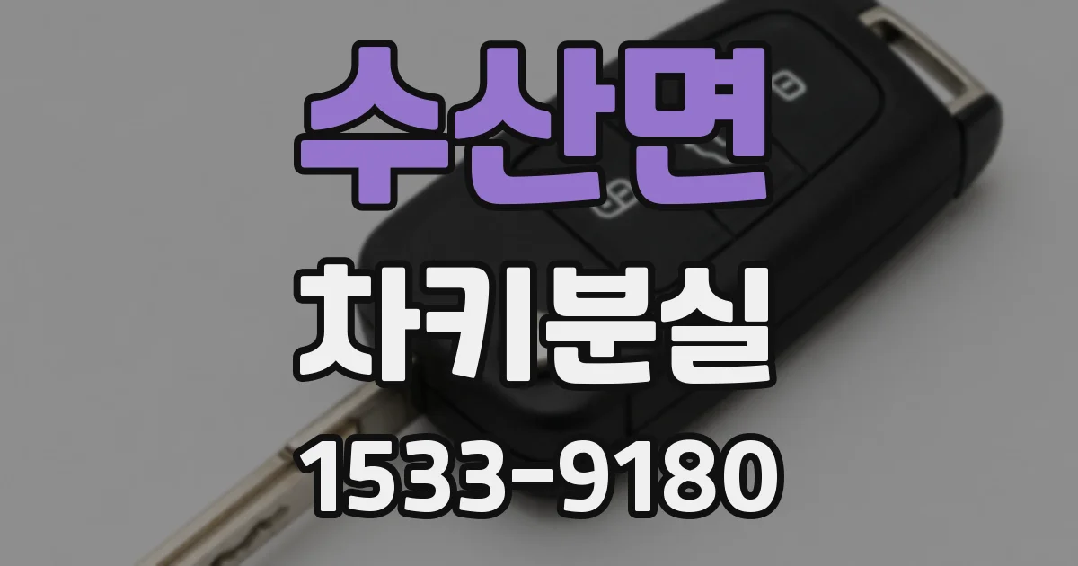 수산면 차키분실