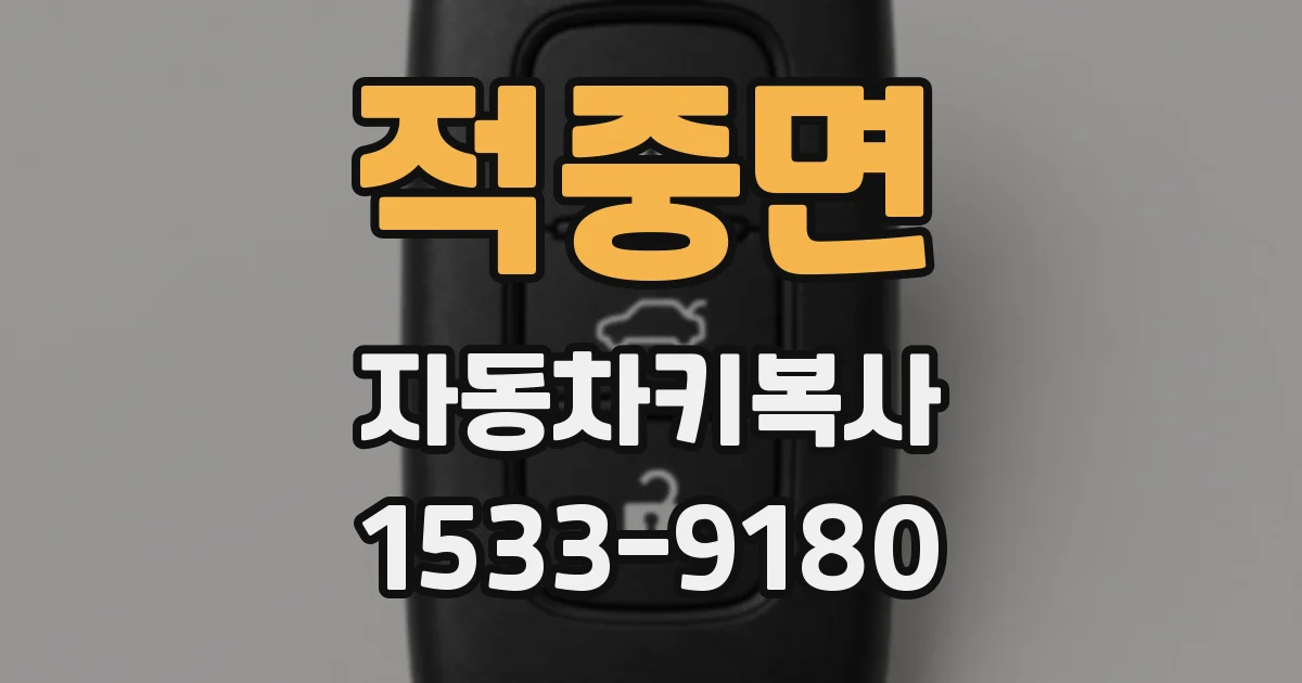 적중면 자동차키복사