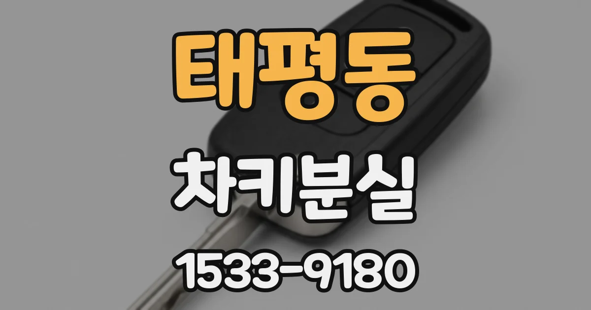 태평동 차키분실