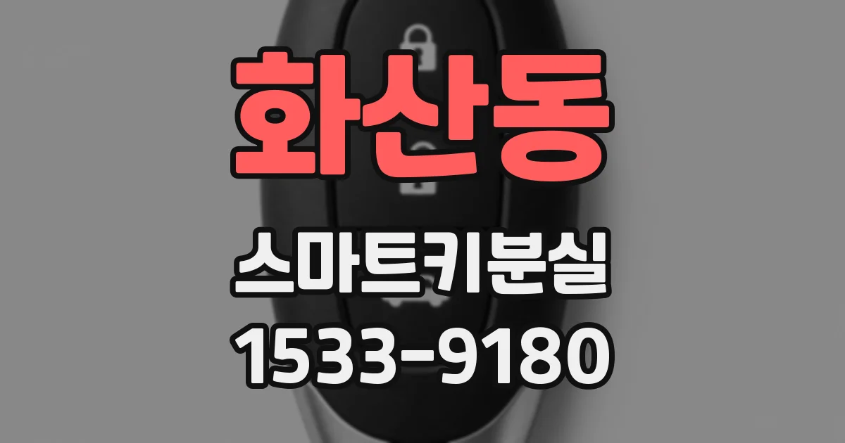 화산동 스마트키분실