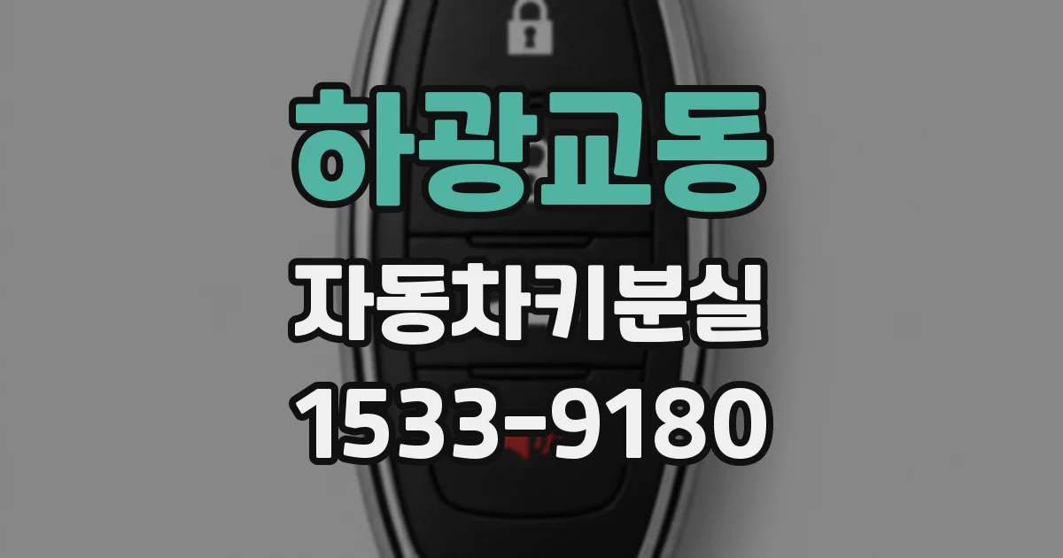 하광교동 자동차키분실