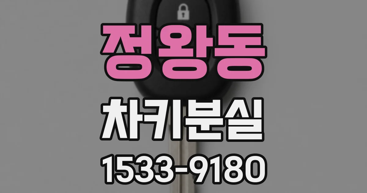 정왕동 차키분실