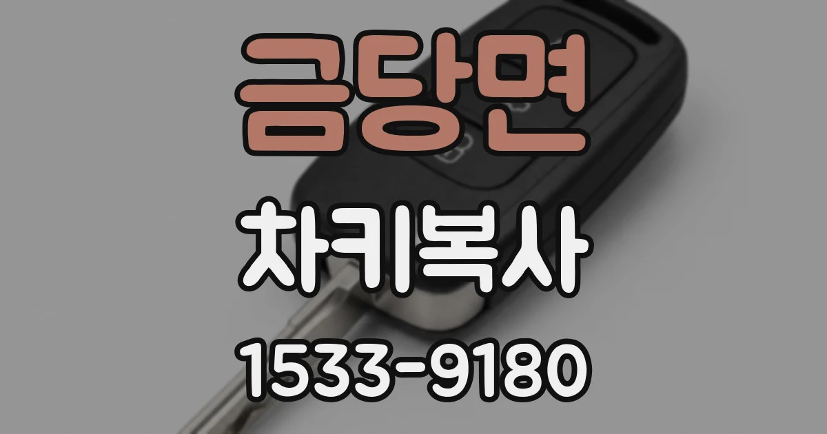 금당면 차키복사