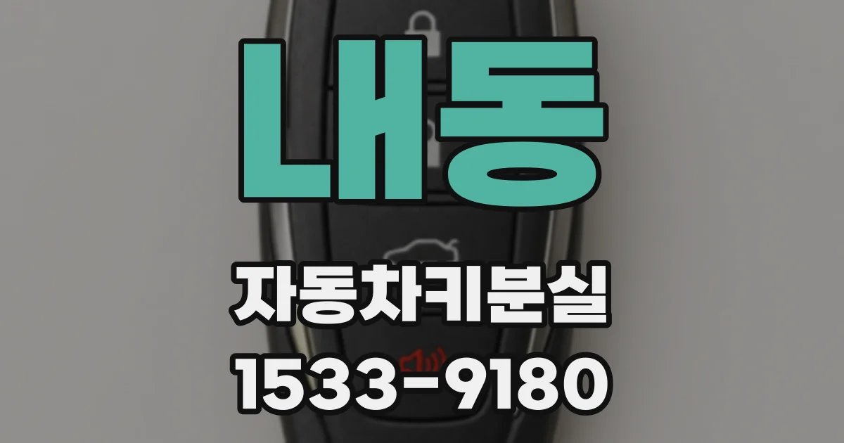 내동 자동차키분실