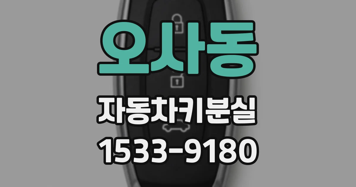 오사동 자동차키분실