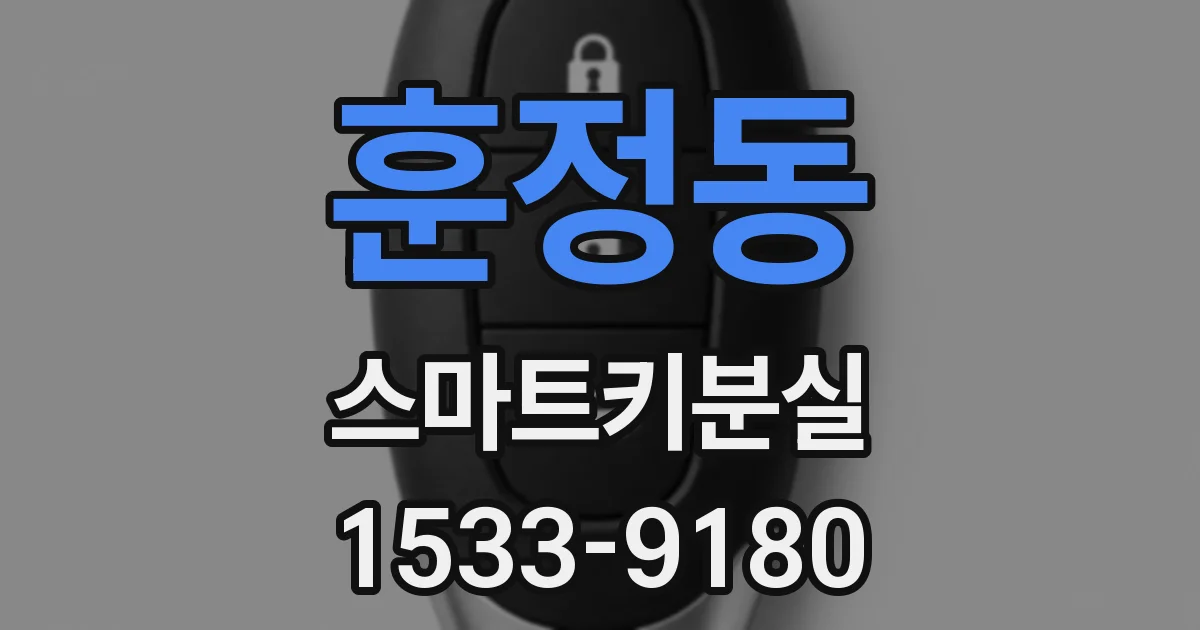 훈정동 스마트키분실