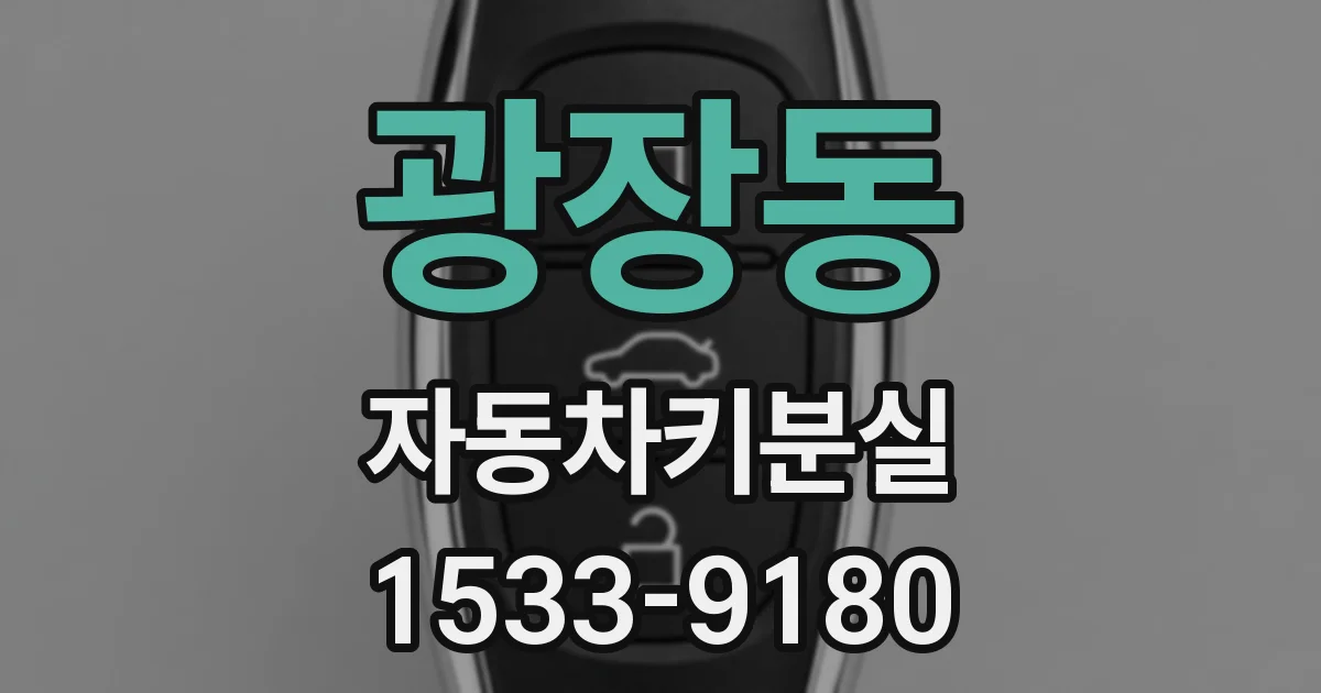 광장동 자동차키분실