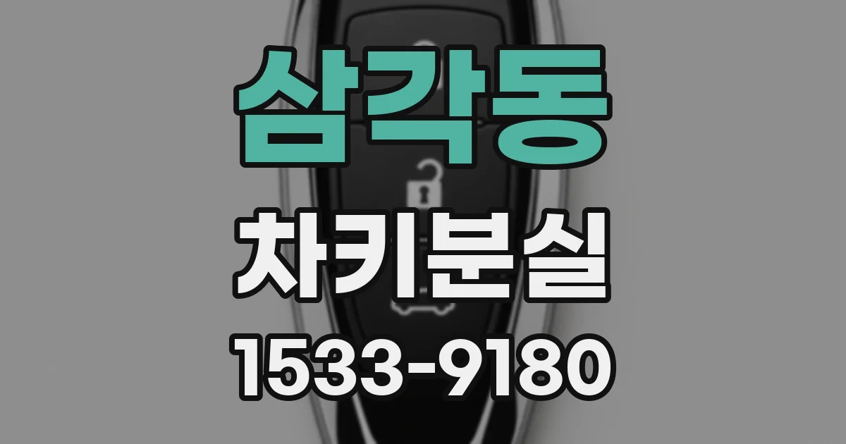 삼각동 차키분실
