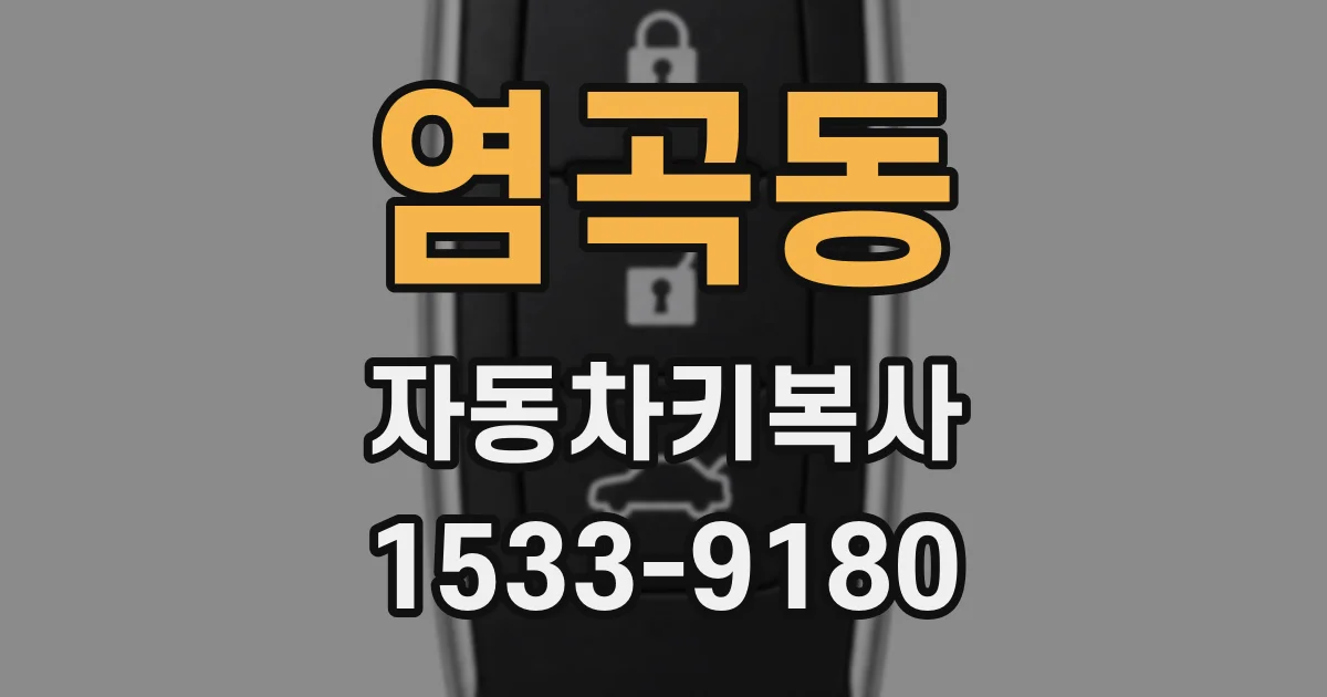 염곡동 자동차키복사