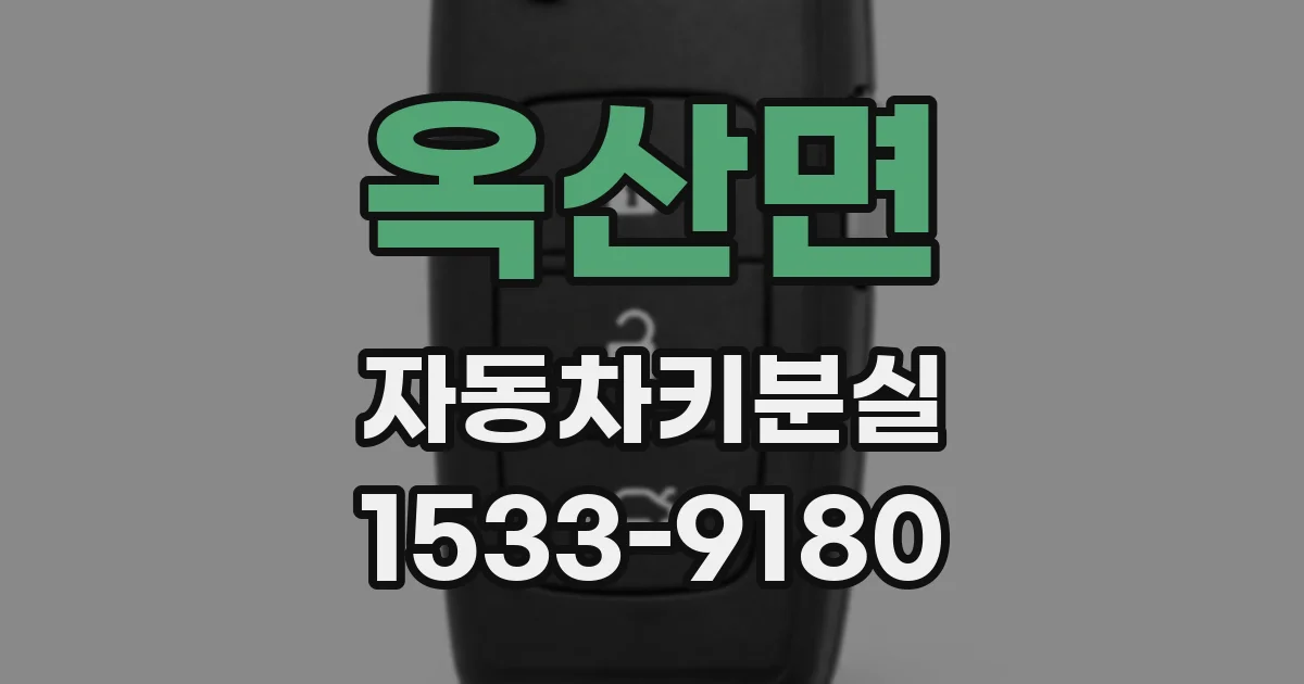 옥산면 자동차키분실
