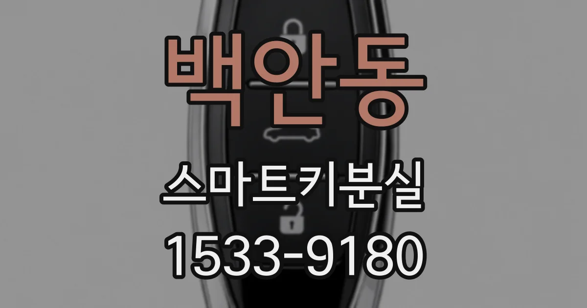 백안동 스마트키분실
