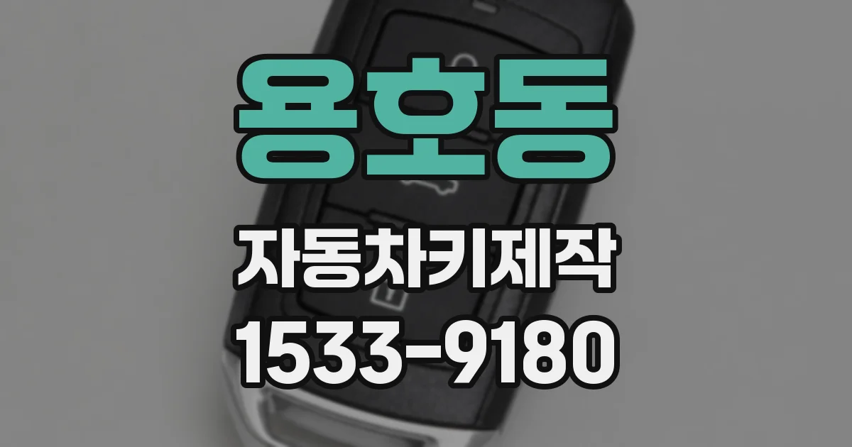 용호동 자동차키제작