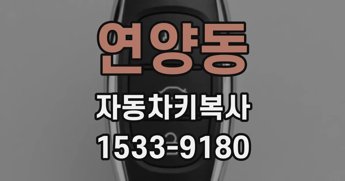 연양동 자동차키복사