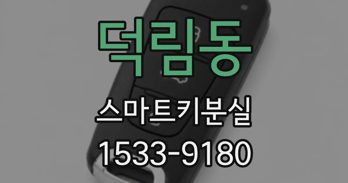 덕림동 스마트키분실