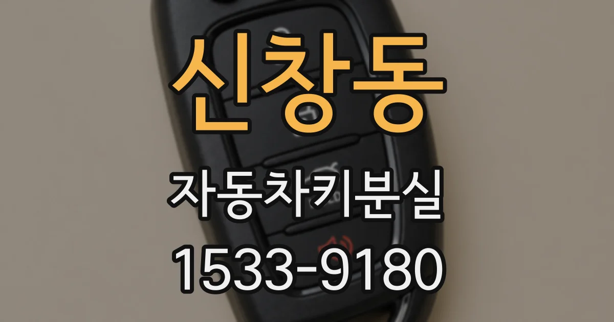 신창동 자동차키분실